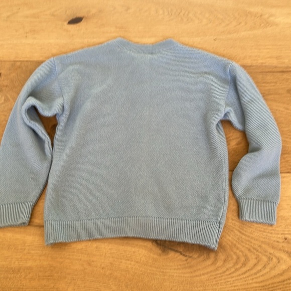 JACADI wool Light Blue Cardigan with Gold Buttons 6 Girls stunning piece - Picture 5 of 5